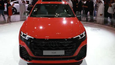 Audi's 500-horsepower SQ8 generates some heat in the Qatar desert
